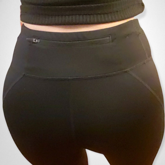 'Nike Dri-Fit Crop Mesh Leggings - Black - XS - Picture 8 of 11